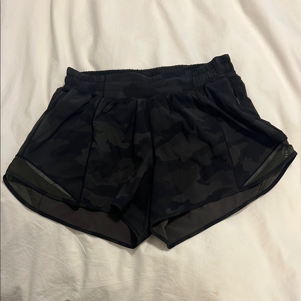 Women’s Black Camo Athletic Shorts
